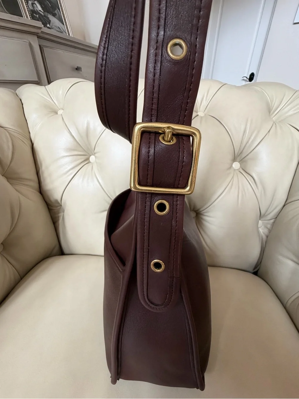 Vintage Coach Mahogany Legacy Zip 9966